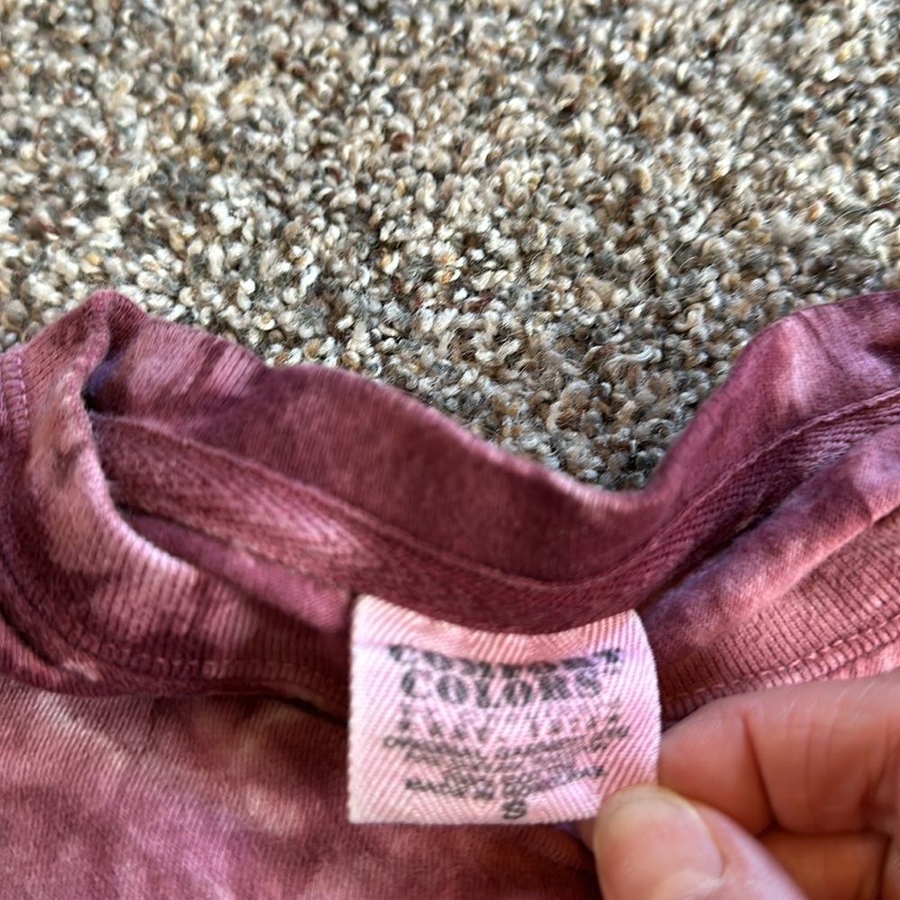 Ivory Ella Maroon tie dye long sleeve Size Small - Picture 3 of 4